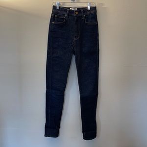 Pinch Waist dark skinny jeans 25